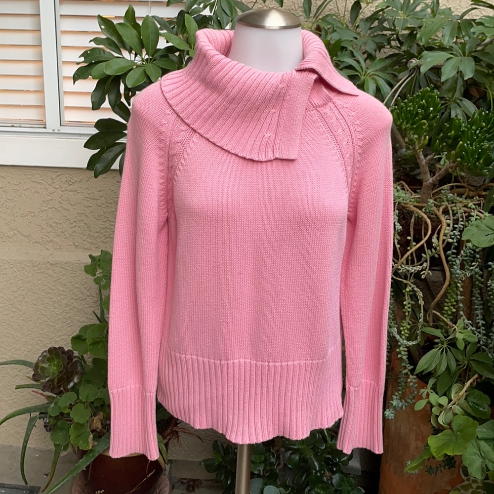 New vintage light pink Liz Claiborne  cotton knitted sweater